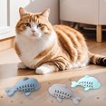 Fish-Shaped Cat Treat Dispenser Toy Cat Puzzle Slow Feeder Interactive ...