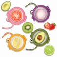 thumbnail image 1 of Fish-Shaped Fresh Food Containers Set of 4, Reusable Silicone Fresh Storage Pods for Avocado, Onions, Lemon, Tomatoes and Garlic, Anti-Oxidation Design for Refrigerator Food Preservation, 1 of 6