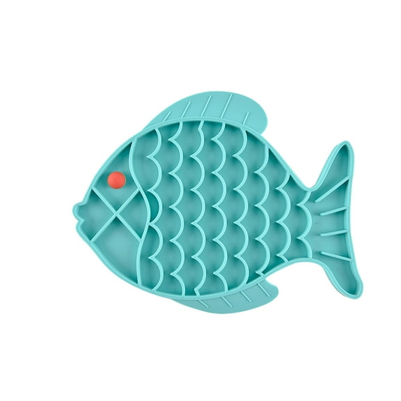 Fish Shaped Interactive Slow Feeder for Cats and Dogs Anxiety Puzzle Bowl Alternative Pet Feeding Solution