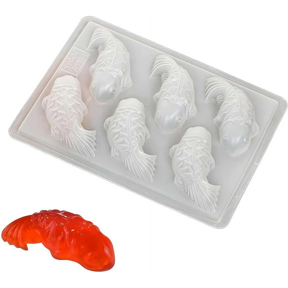 Fish-Shaped Koi Mold, 3D Aluminum PP Cake Mold, Chocolate/Candy/Fondant/Mousse Making Molds for Cake Decoration