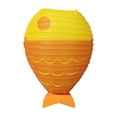 thumbnail image 1 of Fish Shaped Paper Light, Foldable Hanging Decoration for Indoor Outdoor Party, Two-Tone Gradient Print, Reusable Summer Festival Beach Theme Decor, 1 of 6