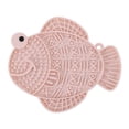 thumbnail image 1 of Fish Shaped Silicone Pet Licking Mat Multi Texture Slow Feeder Pad Anti Anxiety Food Spread Mat For Dogs Cats Indoor Feeding(Pink-17.5cm), 1 of 5