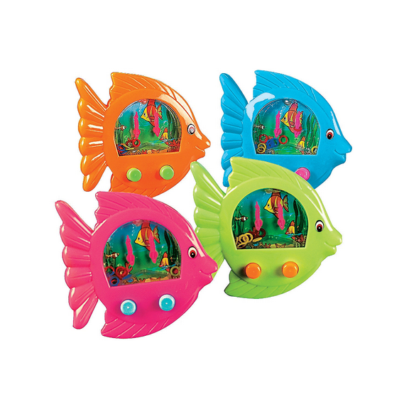 Fish-Shaped Water Games - Party Favors - 12 Pieces