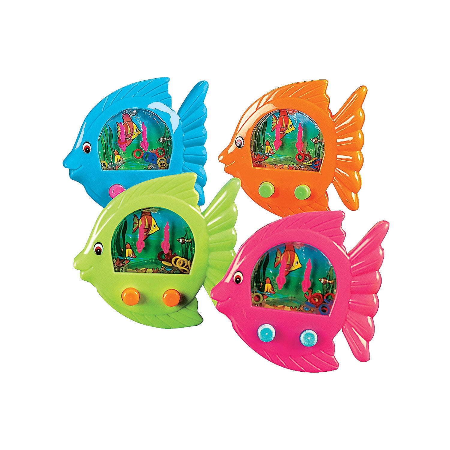 Fish-Shaped Water Games - Party Favors - 12 Pieces 