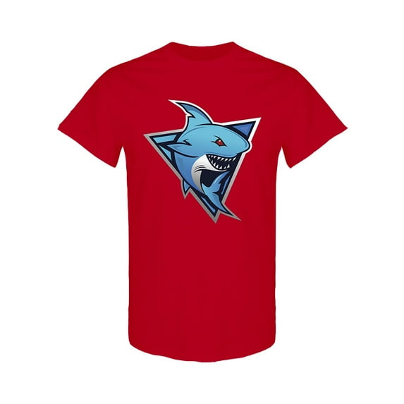 Fish Shark Sport T-Shirt Men -Image by Shutterstock, Male x-Large