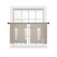 thumbnail image 1 of Fish Sheer Curtains 2 Panels Set Harmony Japanese Simple Style Beige Sheer Window Curtains Light Filtering Rod Pocket Voile Drapes for Bedroom Living Room 52"x45", 1 of 8