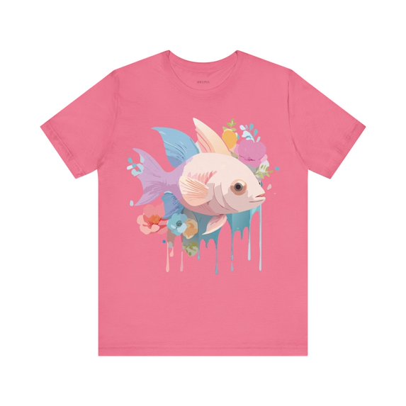 Fish Graphic Unisex 100 Cotton Vintage Artwork Tee 1
