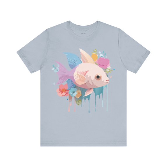 Fish Graphic Unisex 100 Cotton Vintage Artwork Tee 1