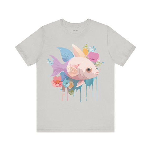 Fish Graphic Unisex 100 Cotton Vintage Artwork Tee 1