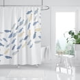 thumbnail image 1 of Fish Shower Curtain Set Abstract Swiming Fishes Minimalist Shower Curtains Cartoon Ocean Children Kids Waterproof Fabric Decorative for Bathroom Tub with 12 Hooks, 72X72 Inches (Blue&Yellow), 1 of 6