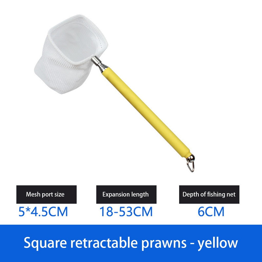 Fish Shrimp Skimming Net Fine Mesh Extendable Stainless Steel Handle