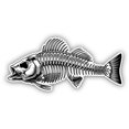 thumbnail image 1 of Fish Skeleton - 5" Vinyl Sticker - For Car Laptop I-Pad - Waterproof Decal, 1 of 1