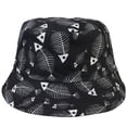thumbnail image 1 of Fish Skeleton Reversible Bucket Hat For Men Women Summer Travel Beach Outdoor Fishing Hat 100% Cotton - J890-Black, 1 of 3