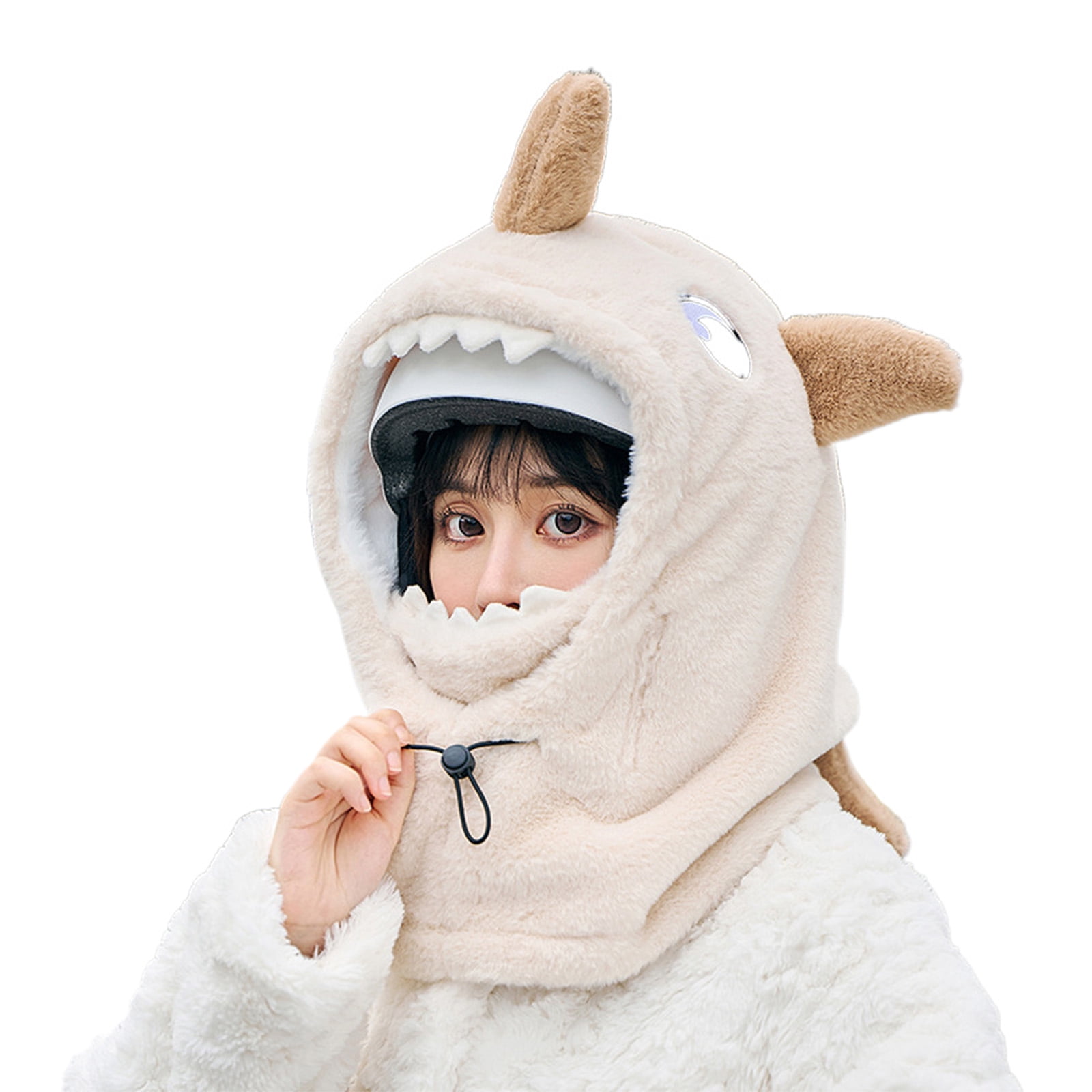 Fish Ski Mask Helmets Covers Hat Winter Warmth Pullover Hat for Winter Outdoor Activity Women and Teens