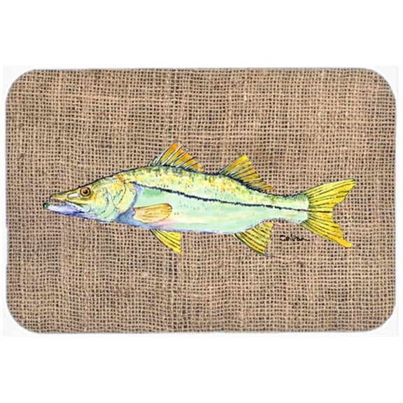 Fish Snook Glass Cutting Board - Large