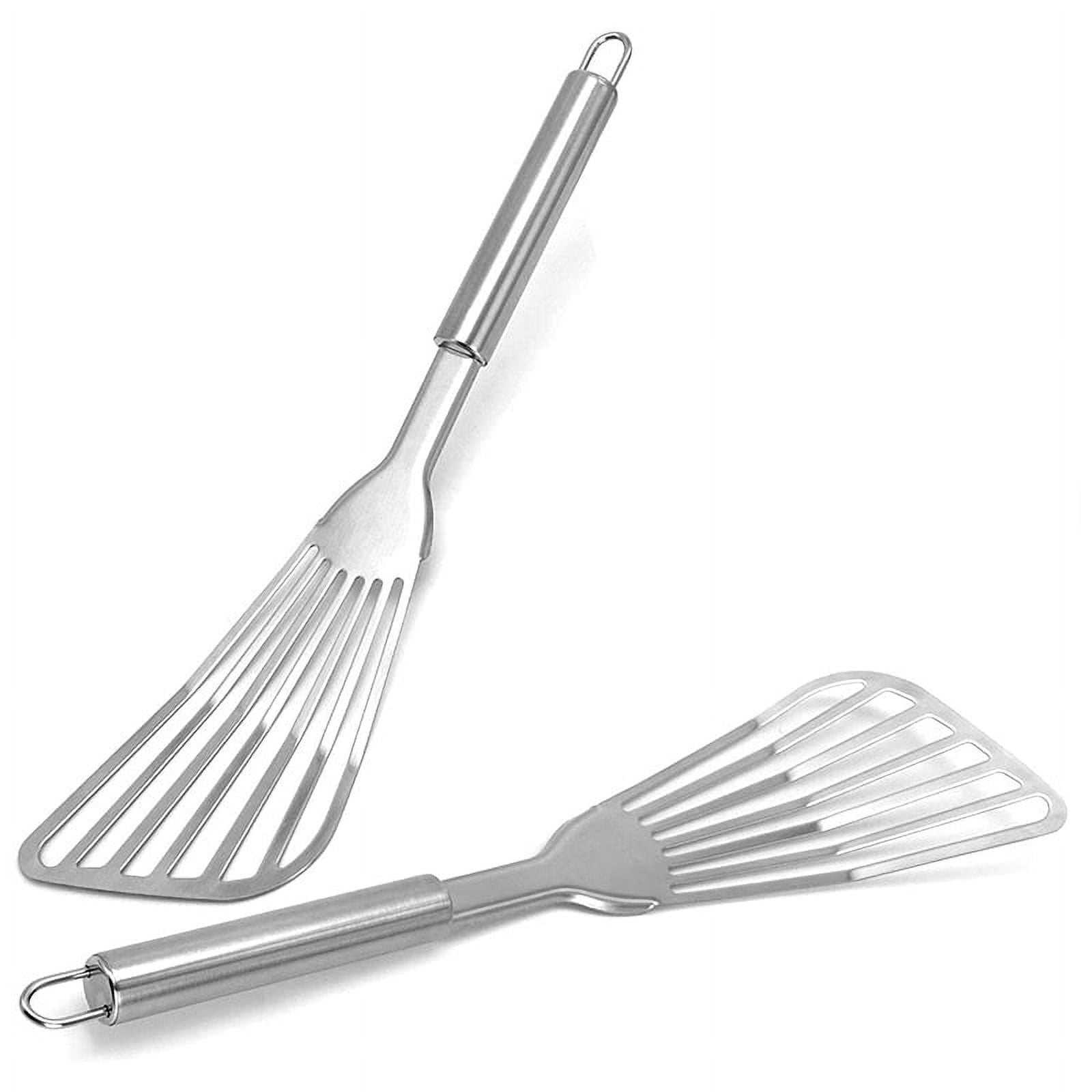 Fish Spatula, 2 Pack Stainless Steel Fish Turner 12.5 Inch Kitchen