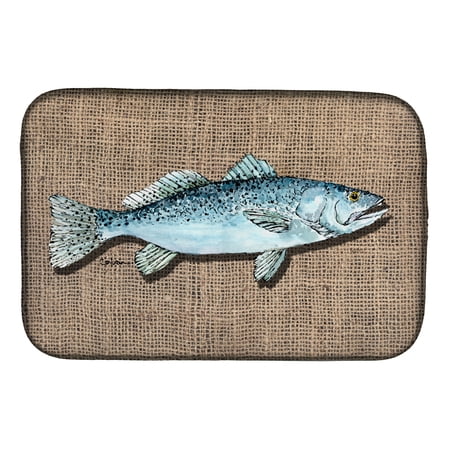 Fish Speckled Trout Dish Drying Mat