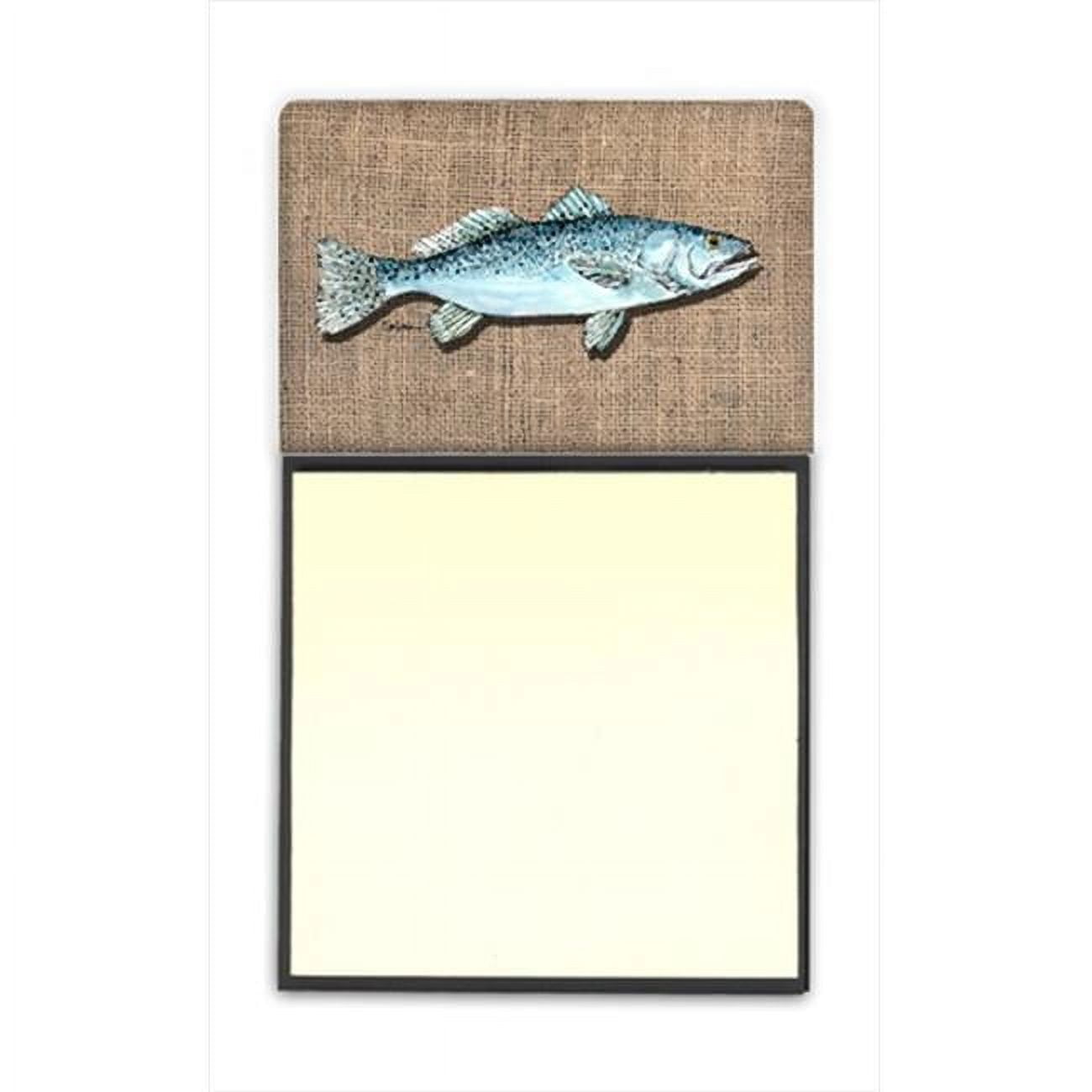 New Fishing Gear Desktop Memo Pad or Sticky Note Holder With Paper Weight