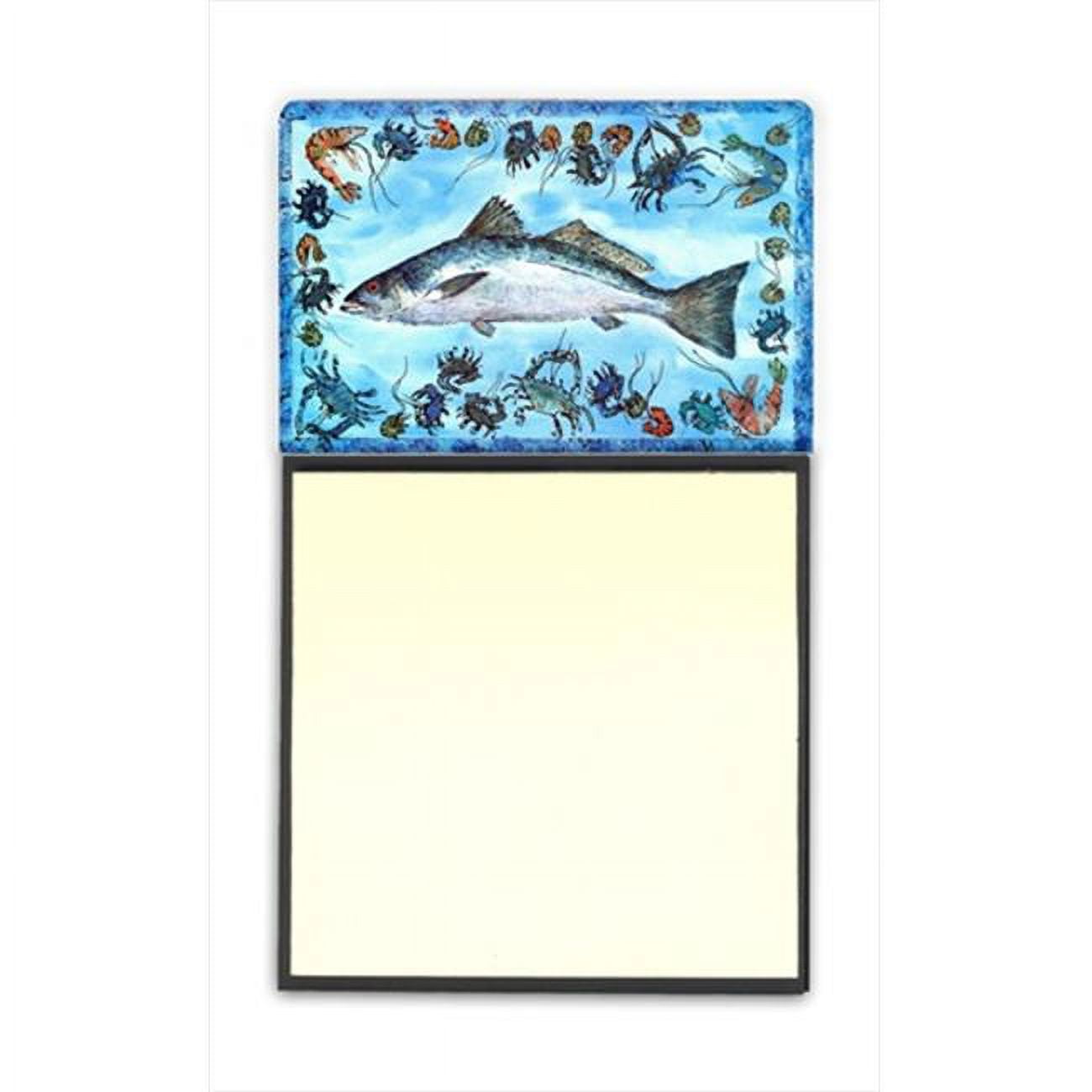 Fish Speckled Trout Refiillable Sticky Note Holder or Postit Note