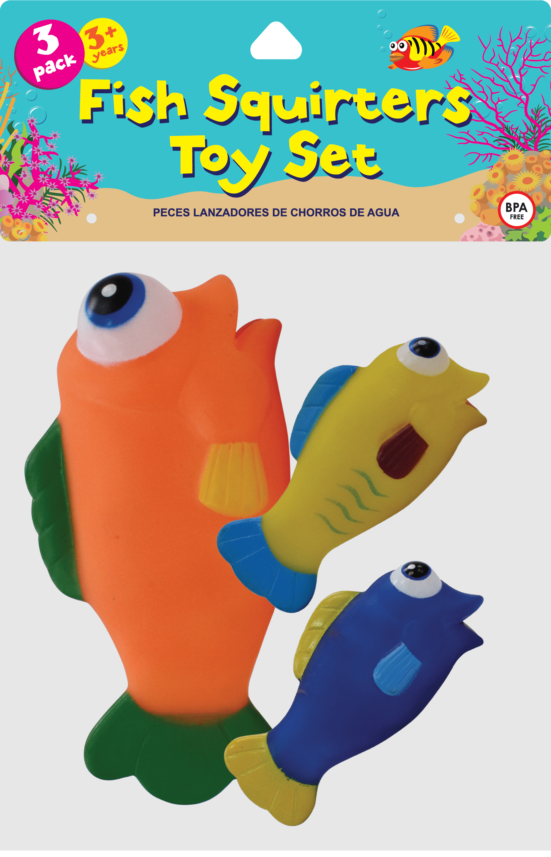 Fish Squirters Toy Set 3 Count - Walmart.com
