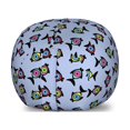 thumbnail image 1 of Fish Storage Toy Bag Chair, Continuous Design of Abstract Underwater Animal Eye Colorful Whimsical Elements, Stuffed Animal Organizer Washable Bag, Large Size, Multicolor, by Ambesonne, 1 of 3