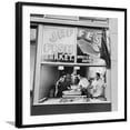 thumbnail image 1 of Art.com Fish Store in the Lower East Side, the Jewish Neighborhood of New York City. August 1942 Photo, Black Frame Wall Art, 29" x 29", 1 of 5