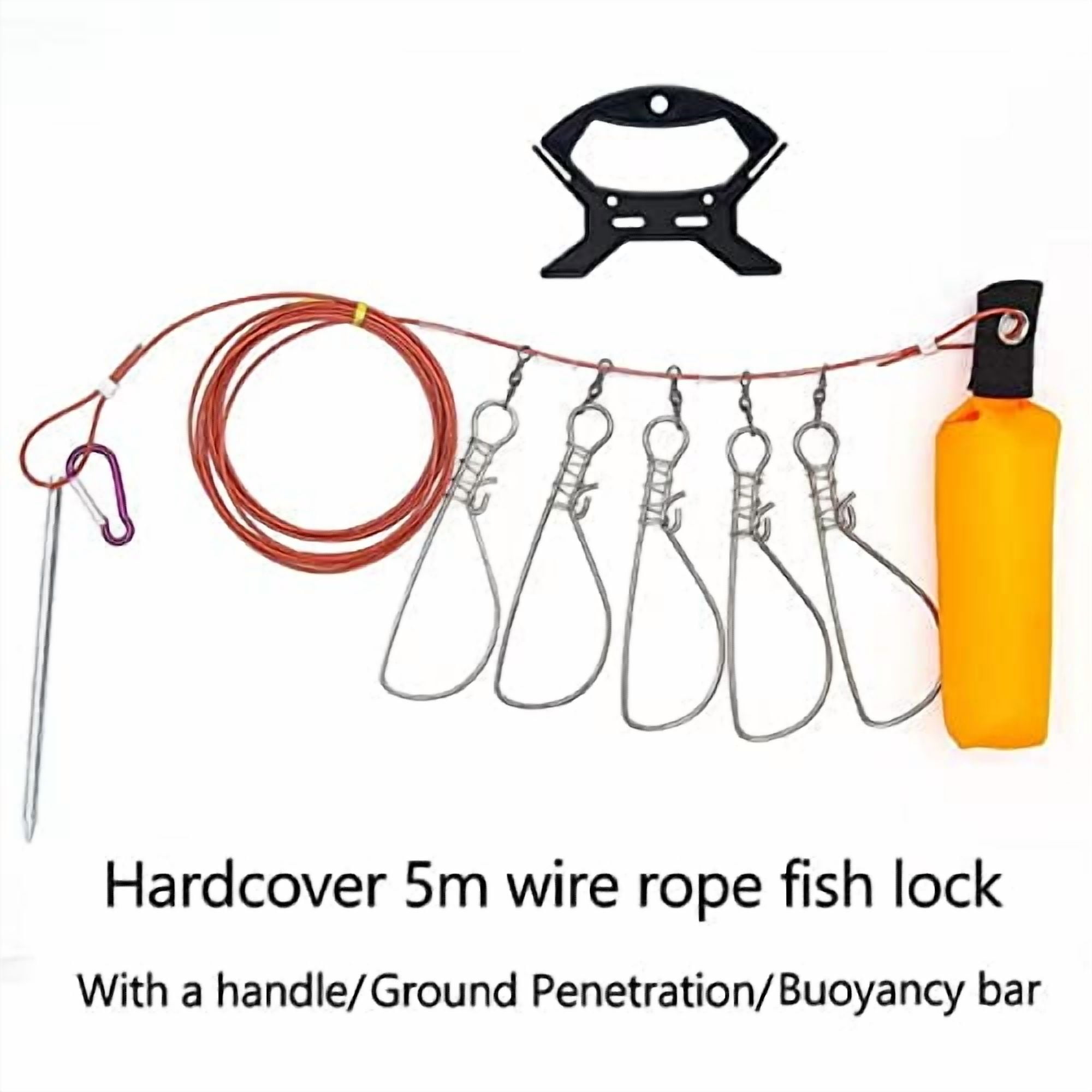 Fish Stringer Clip,Fishing Stringer Clip Fish Lock Stainless Steel Wire ...