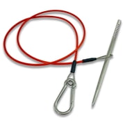 Fish Stringer for Spearfishing with Coated Stainless Steel Cable and Heavy Duty Carabiner