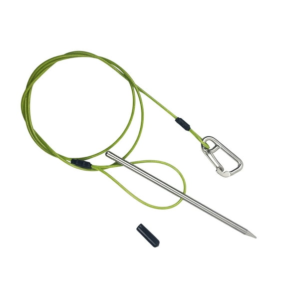 Fish Stringer with Carabiner and Stainless Steel Cable Stringer Fish Holder for Diving Quick Handspear