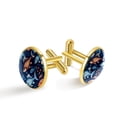 thumbnail image 1 of Fish Stylish Men's Cufflink Set for Formal Attire, Made of Stainless Steel, for Business Meetings and Events, 1 of 6