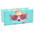 thumbnail image 1 of Fish Sunglasses Pencil Pen Cosmetic Holder Cup Makeup Brush Holder Desk Accessories Holder Acrylic Organizer for Office School Home, 1 of 7