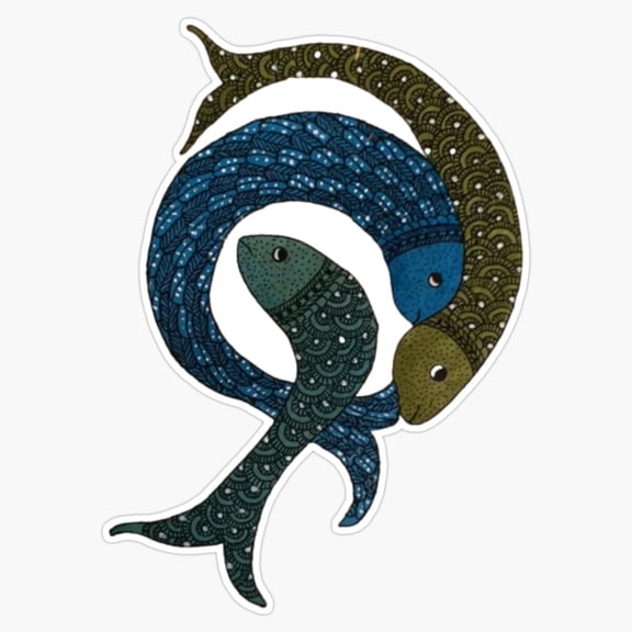 Fish Swimming Fluid Aquatic Motion Marine Artwork Vinyl Sticker