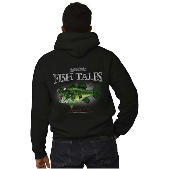 Fish Tales Zombie Bass Fishing Fisher Hoodie Sweatshirt Women Men Brisco Brands M