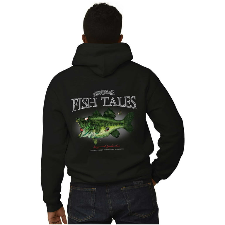 Fish Tales Zombie Bass Fishing Fisher Hoodie Sweatshirt Women Men Brisco  Brands S