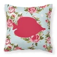 thumbnail image 1 of Fish - Tang Fish Shabby Chic Blue Roses BB1023 Fabric Decorative Pillow, 1 of 2