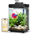 thumbnail image 1 of SPECSTAR Fish Tank,2 Gallon Aquarium Starter Kit with Auto Feeder, RGB LED Light, Filter,  Temperature Display,Small Fish Tank for Betta, Shrimp,APP Control, 1 of 7