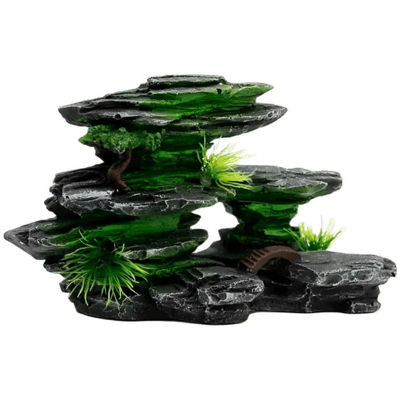 Fish Tank Aquarium Ornaments Rockery Decor,Mountain View Aquarium Ornament, Large Fish Tank Decorations