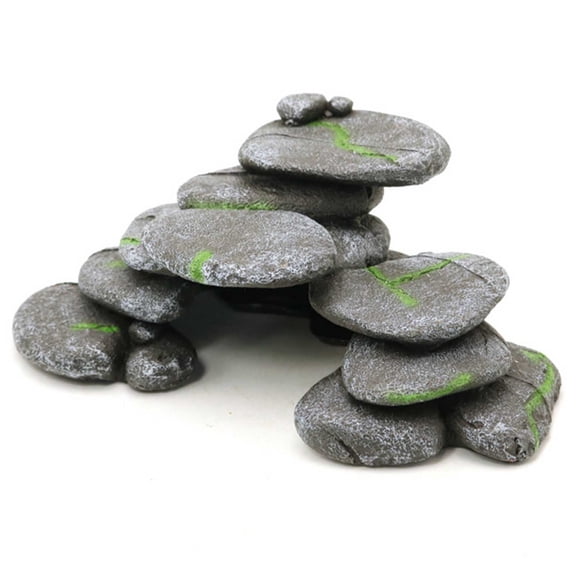 Fish Tank Aquarium Rocks For Fish Tank Underwater Landscape Aquarium Mountain View Ornament for Fish Shrimp Hiding Aquarium Ornament