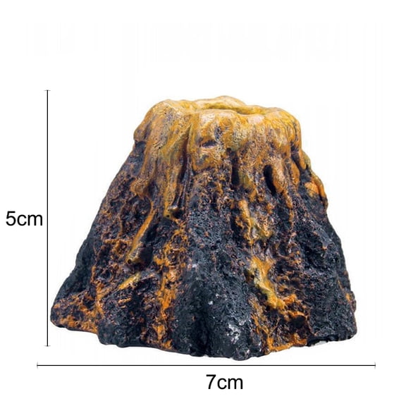 Fish Tank Aquarium Stone Ornament Oxygen Bubble Pump Air Volcano Shape Decor