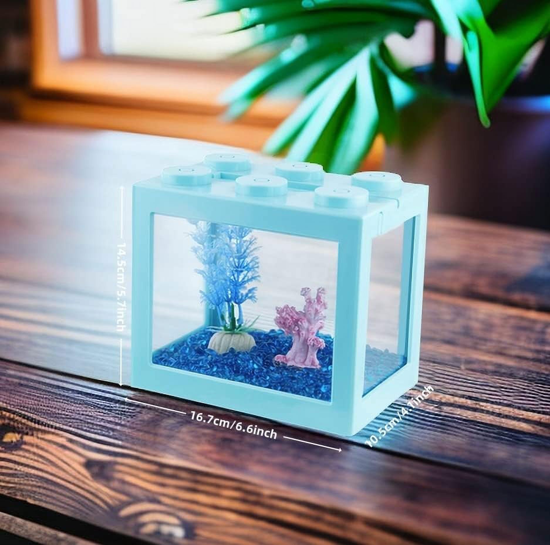 Fish Tank, Aquarium Tank, Stackable Mini Fish Tank Aquarium Tank Kit, 3 ...