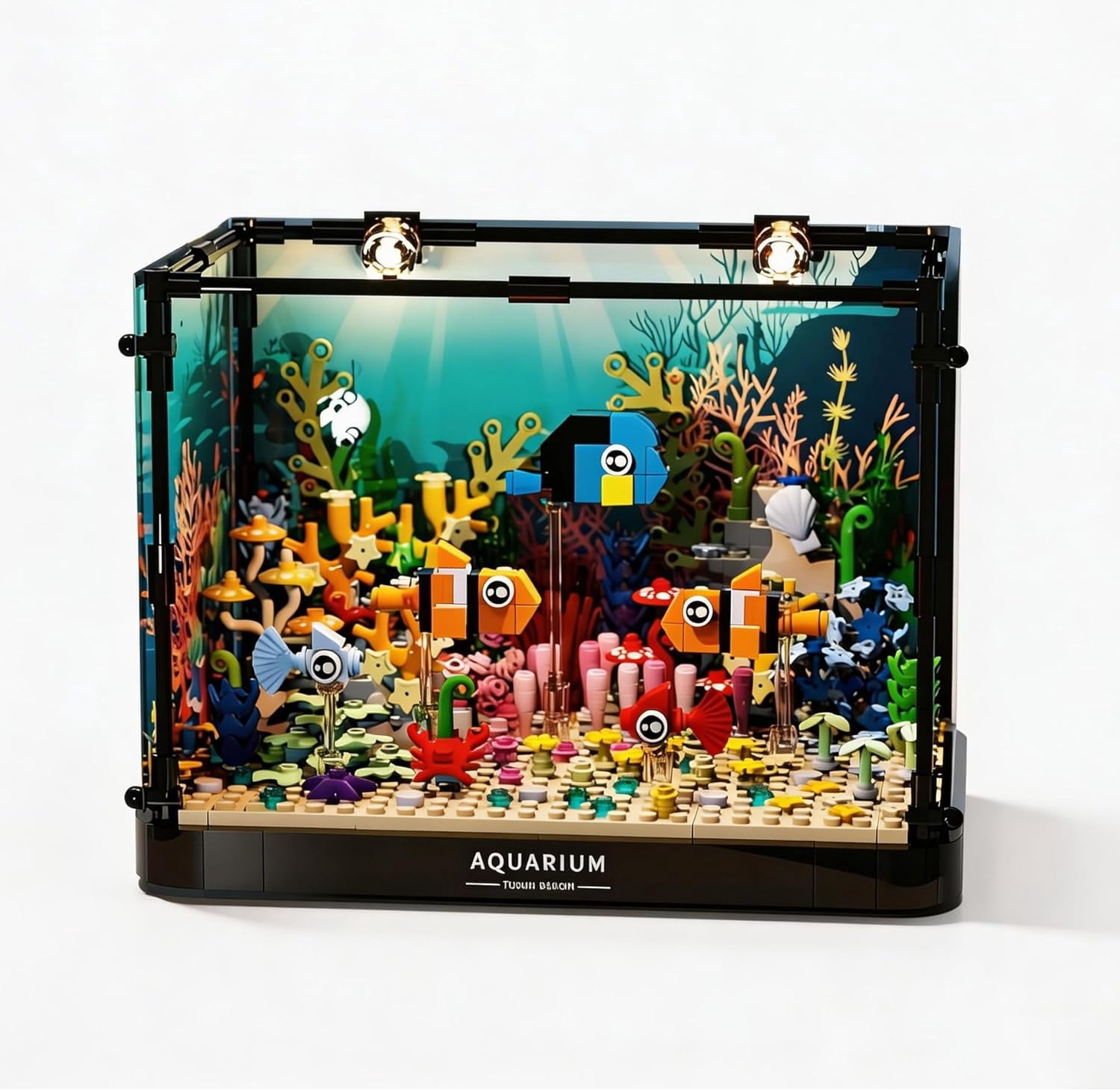 Fish Tank Building Block, Lighting Aquarium Building Sets for Adults ...
