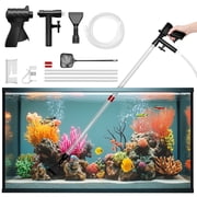 LAKWAR Fish Tank Cleaner,Fish Tank Aquarium Gravel Cleaner Kit for Water Changing,30 inch in Length