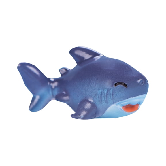 Fish Tank Decorations 1X1 Inch Colorful Cartoon Shark Mini Figurine for Betta Fish Tank Decorations Aquarium Decorations Fish Tank Decor