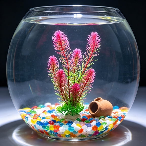 Fish Tank Decorations Artificial Plants, Large 11.8 Inch Plastic Aquarium Plant with Heavy Base, Safe for Freshwater Saltwater, Lifelike Green Ornament for Coldwater Cichlid Betta Tanks