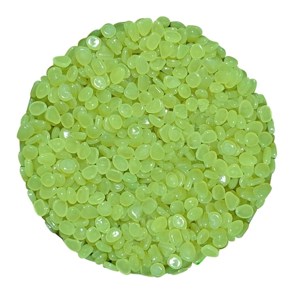 Fish Tank Decorations Rocks, 200 Pcs Colorful Aquarium Pebbles, Fish Tank Stones, Pebbles Gravel Luminous Stones for Garden Walkways, Plant Aquariums, Landscaping, Home Decor(Green2,0.4x0.4")