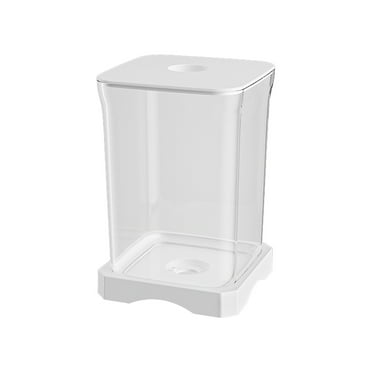 Fish Tank with Detachable Lid Mini Aquarium Self Cleaning Desktop Ecology Aquarium LED Lighting Cubes Shaped Aquarium Starters Creatives Rotary Aquarium