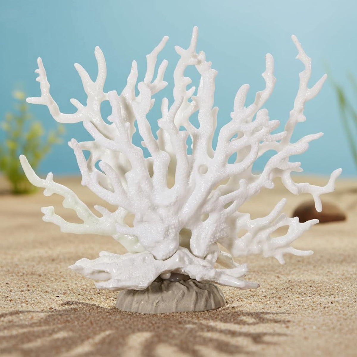 Fish Tank Fake Coral, Artificial Aquarium Coral Ornament, Aquarium Decor Plastic Plant, Simulation Water Grass, Faux Aquariums Ornament