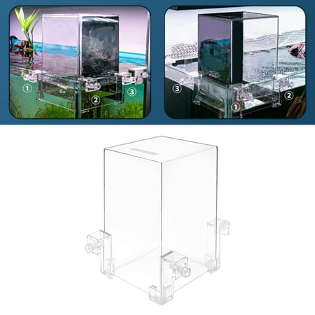 Fish Tank Landscaping Aquarium Decoration, Acrylic Transparent Fish Breeding Box, Mini Fish Tank