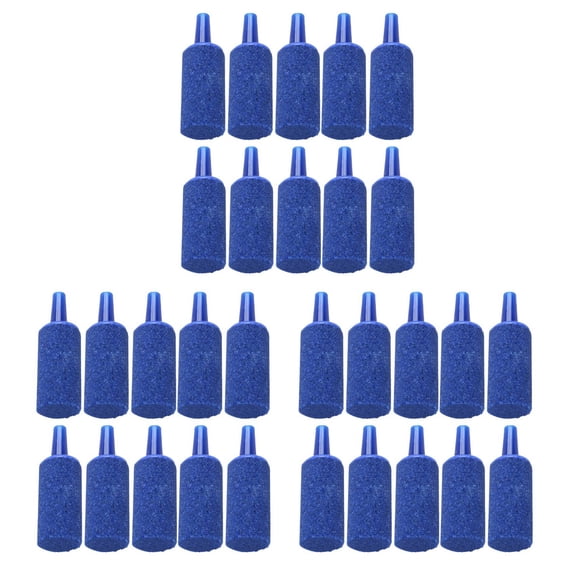 Fish Tank Mineral Air Stone, 30 Pieces, Blue