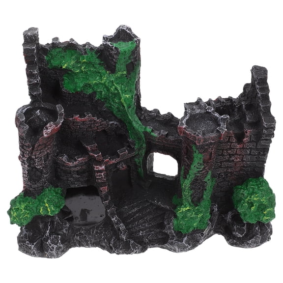 Fish Tank Ornaments Tree Aquarium Decor Mountains Stone Decoration Inflatable Costume Waterfall